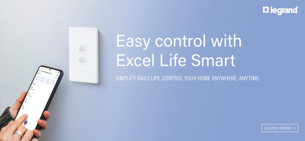 Smart home automation control panel with smartphone app for easy management.